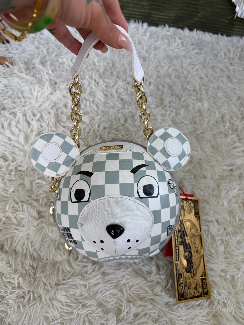 Sprayground Haute Bear Ball Sling Purse SOLDOUT FOREVER